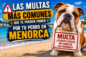 Las multas más comunes que te pueden poner por tu perro en Menorca