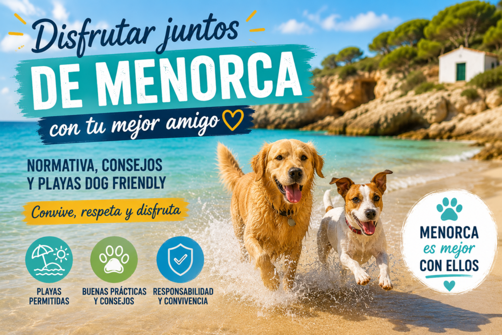 Descubre la normativa para llevar perros a playas de Menorca, las diferencias con la costa y quién puede sancionarte realmente.