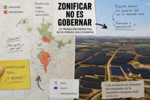 La zonificación de renovables no garantiza una transición energética ordenada. Análisis crítico del modelo de implantación y sus límites en Baleares.