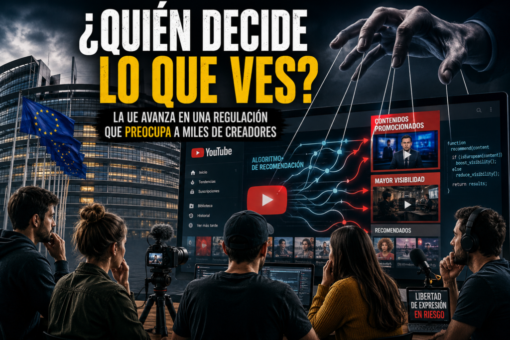 La normativa europea que podría influir en lo que ves en YouTube