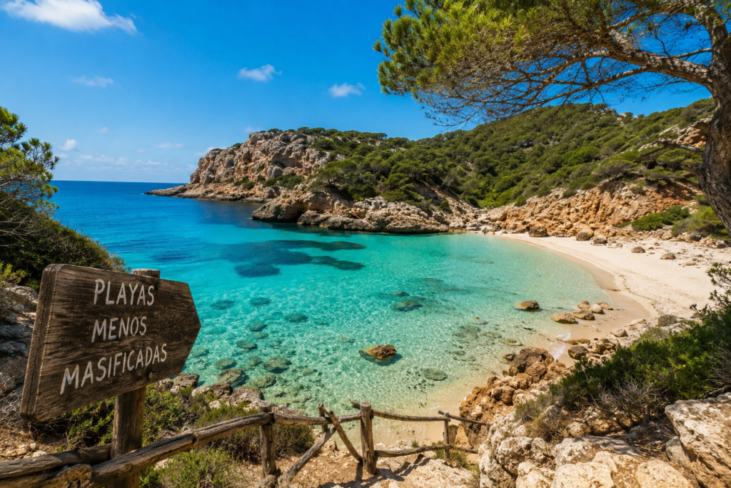 playas menos masificadas de Menorca