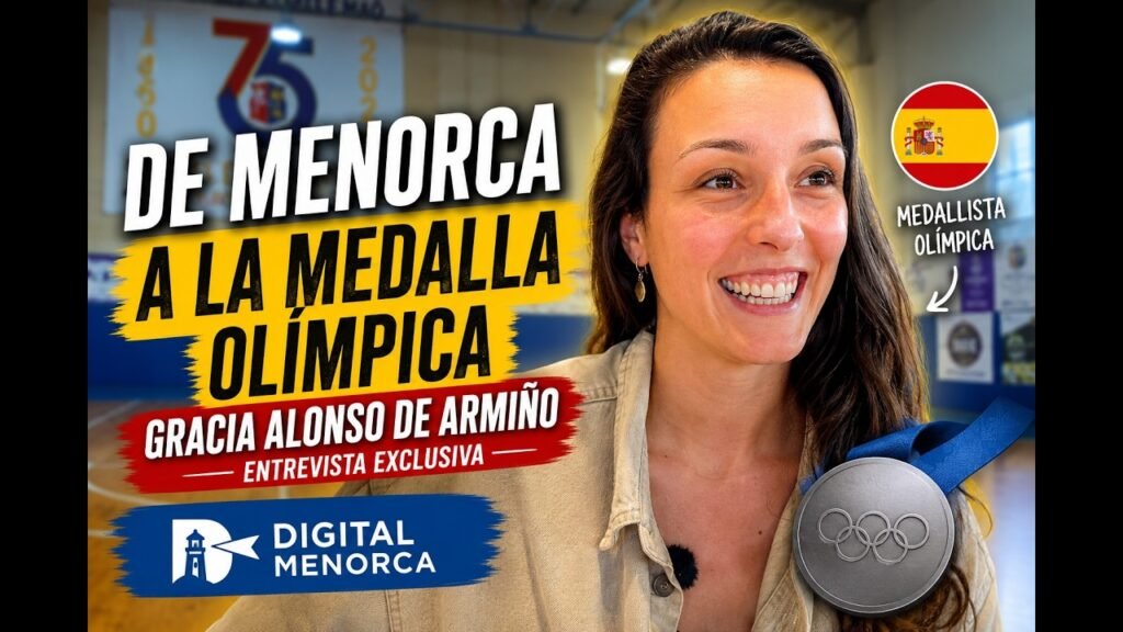 Gracia Alonso de Armiño, subcampeona olímpica de baloncesto 3x3, durante la entrevista concedida a Digital Menorca en la que repasa su carrera deportiva y su vínculo con Menorca.