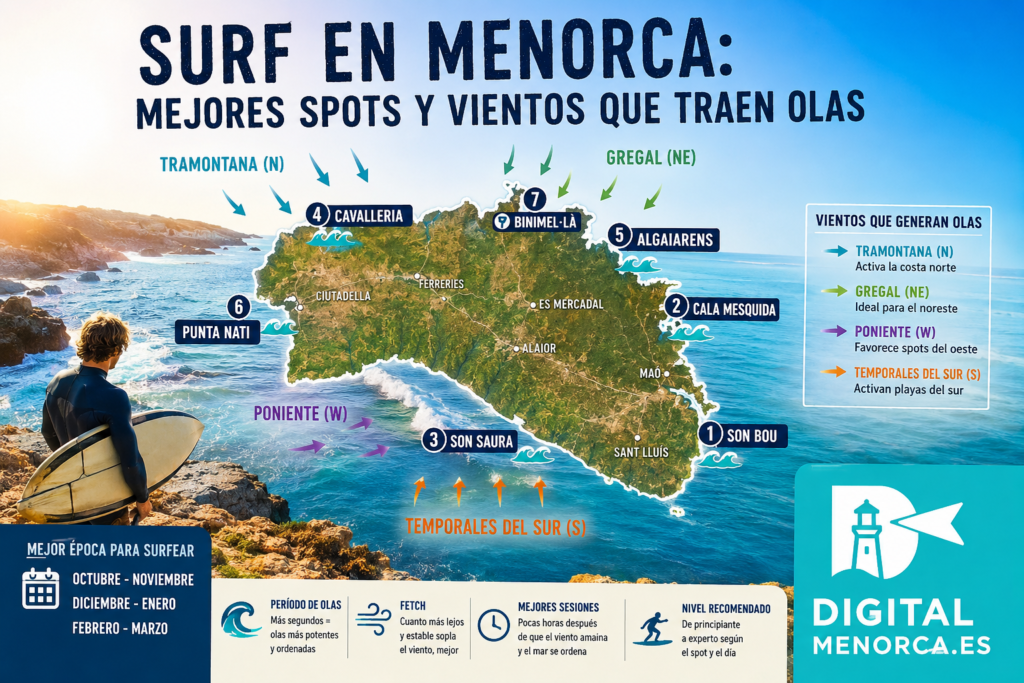 Descubre el paddle surf en Menorca: historia, tipos de tablas, mejores zonas, seguridad y consejos para disfrutarlo en familia.
