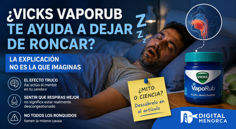 ¿Puede Vicks VapoRub ayudar con los ronquidos? Descubre qué hace el mentol y en qué casos su efecto puede resultar engañoso.