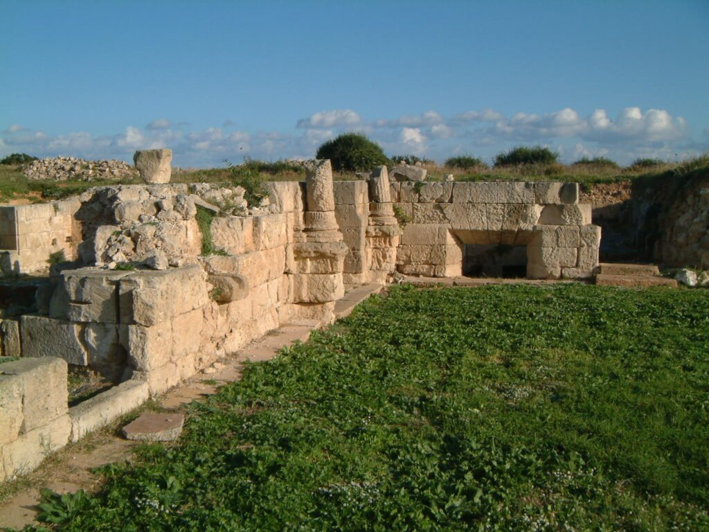 Restos actuales del Castillo de San Felipe en Menorca