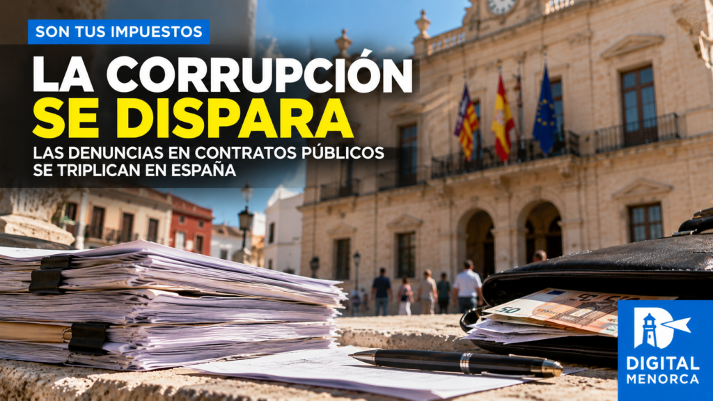 La corrupción en contratos públicos aumenta en España. ¿Qué supone para Menorca y cómo reforzar el control del dinero de los ciudadanos?