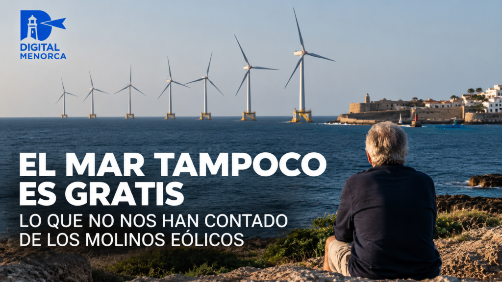 Proyecto de eólica marina en Menorca frente a la costa de Mahón